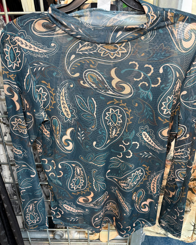 LW Mesh Evergreen Paisley