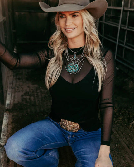 SK Night Sky Plain Black Mesh