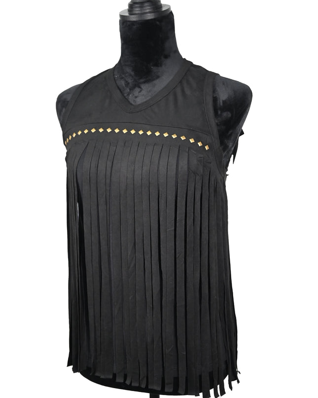 LW Eleanor Black Fringe Tank