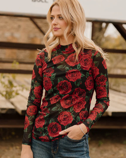 SK Roseheart red/black Mesh