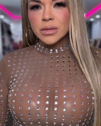 Crop Top Large Crystal Mocha