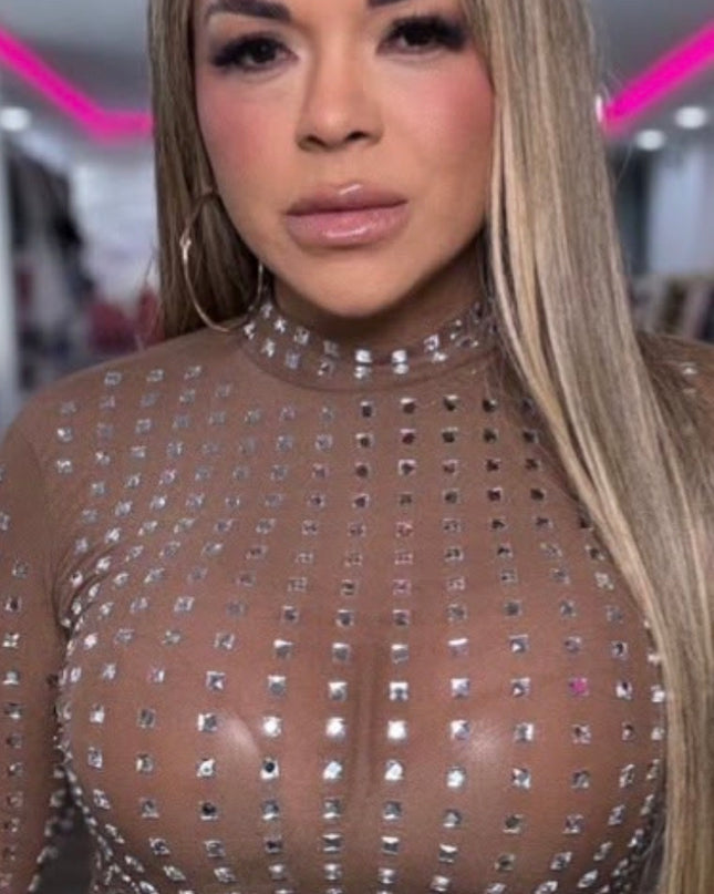 CG Crop Top Large Crystal Mocha