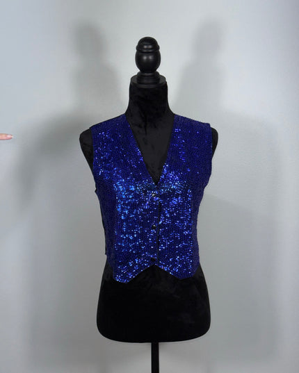 Sequin vests:  Royal Blue