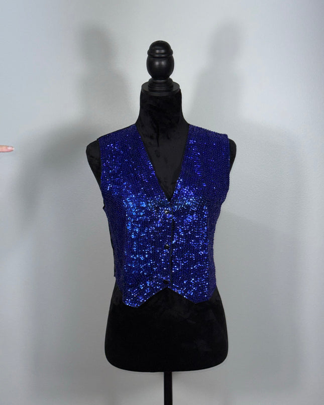 Sequin vests:  Royal Blue