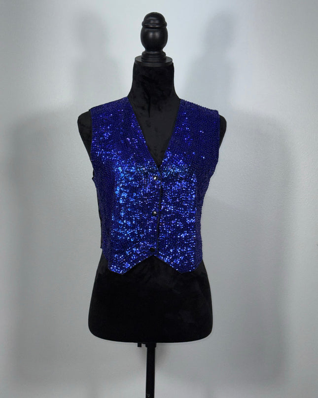Sequin vests:  Royal Blue