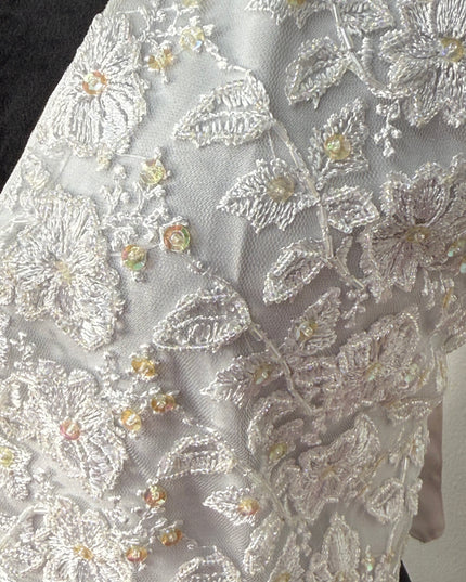 Sequin vests: White Lace