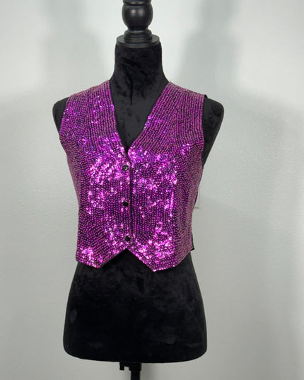 Sequin vests:  Hot pink - fushia