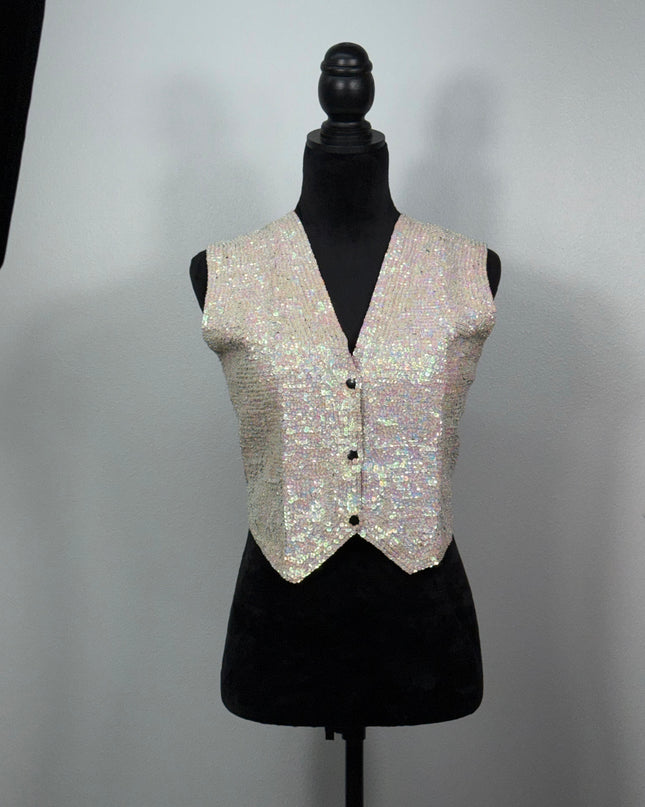 Sequin vests: Pearl