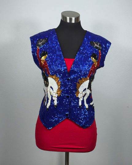 Sequin vests: Cowboy