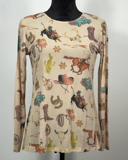 Mesh Western Mocha color