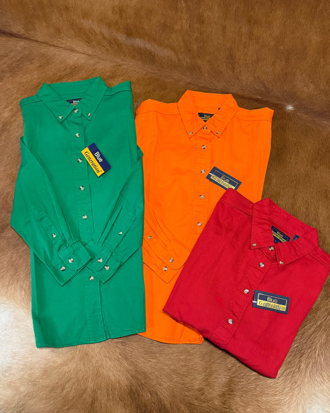 Blank rodeo colored shirts - orange