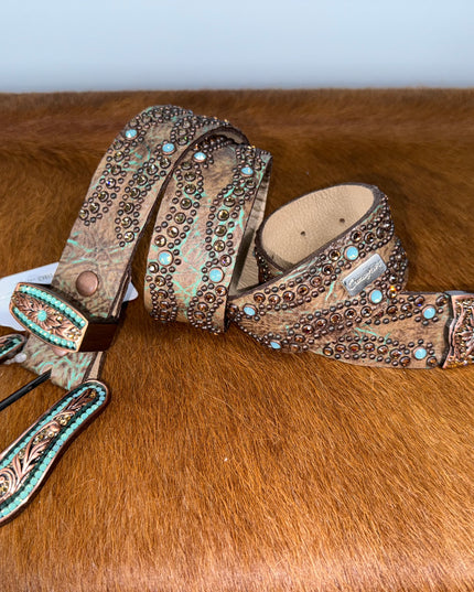 Kippy Like belt - Double Arch Design:Sedona leather 32 T, 34 T