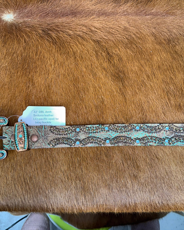 Kippy Like belt - Double Arch Design:Sedona leather 32 T, 34 T