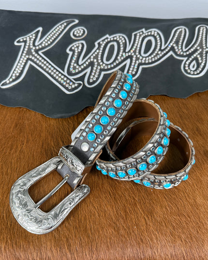 Vintage Kippy Belt: BCB Design: Touq/lite saffire/slv    32K