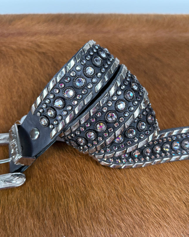 Signature Kippy like Belt- Big Cowboy Design:  Blk/clr/blk     34 T, 36T