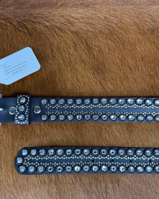 Kippy like Belt- Carina Design: Blk/clear/ Blk     34T