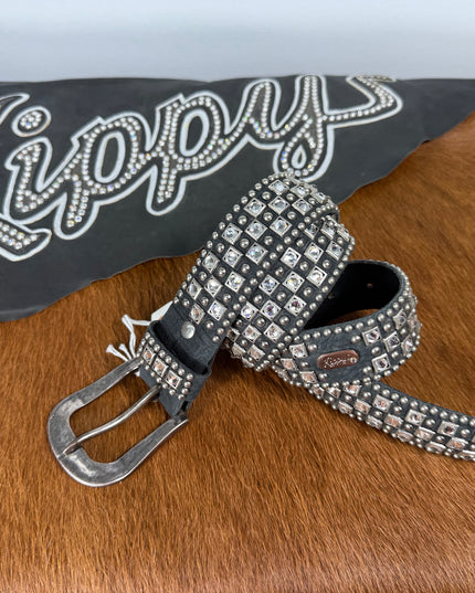 Kippy Belt- Checker Board Design Blk/car/slv.   34K