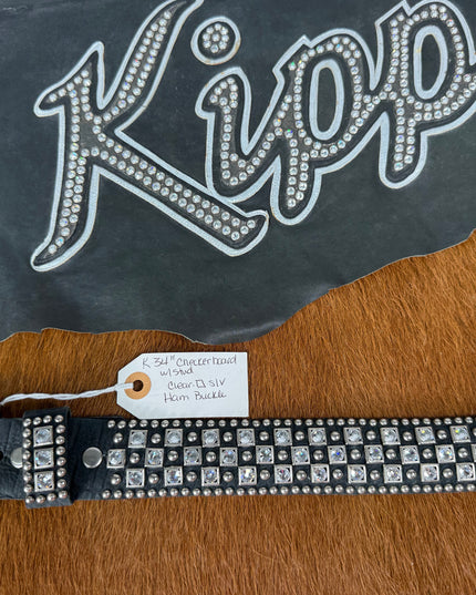 Kippy Belt- Checker Board Design Blk/car/slv.   34K