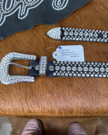 Kippy like Belt- BCG Design/blk/clr/slv.     36T x2