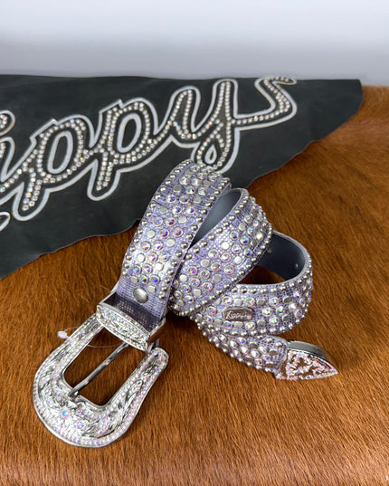 Kippy belt- Templar Design: purple/ab/slv.    36K
