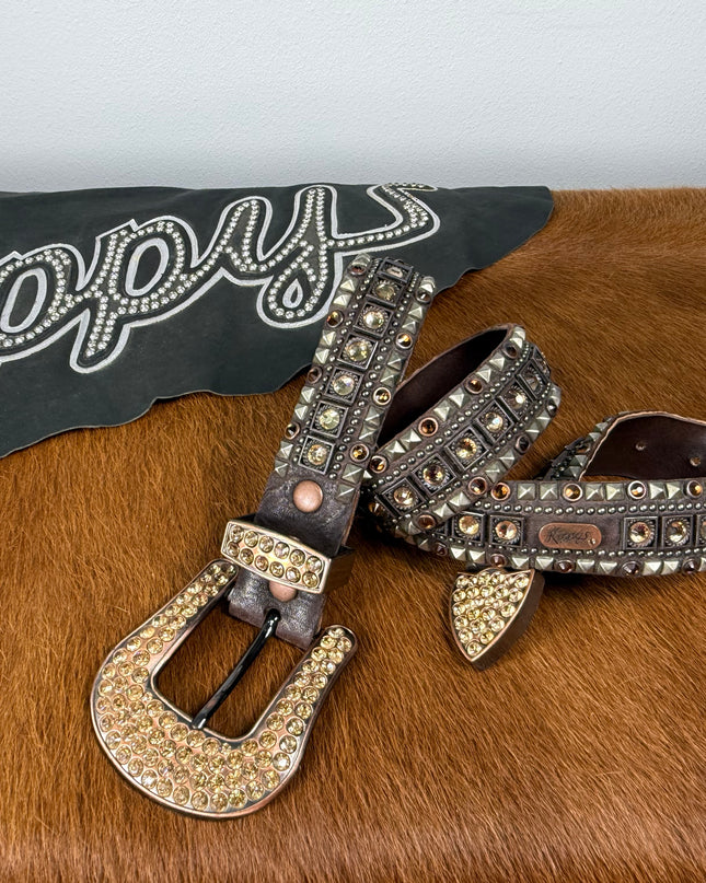 Kippy Belt- Troy Design: Troy/brown/lc-smtz/anodslv/bz     36 K