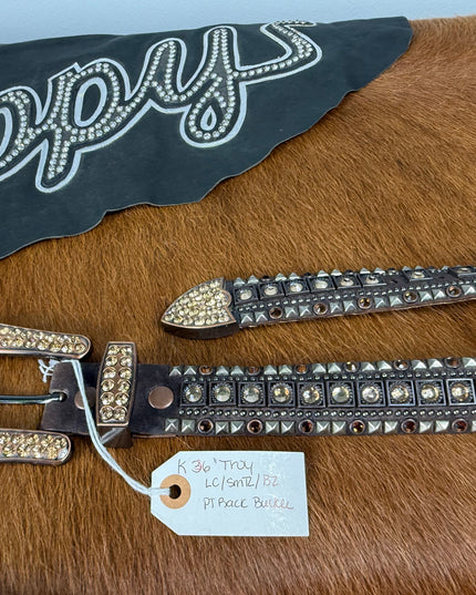 Kippy Belt- Troy Design: Troy/brown/lc-smtz/anodslv/bz     36 K