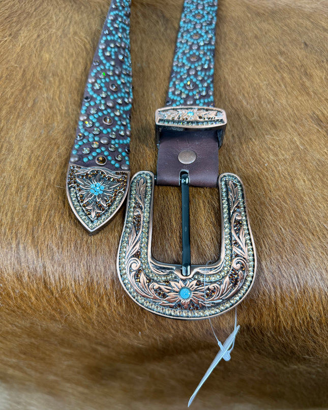 Kippy Belt-Soleil Design: Brown/touq/LC/smtz/bz     38 K