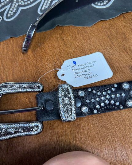 Kippy Belt- Corset Design: BlkHH/clr/slv     40 T
