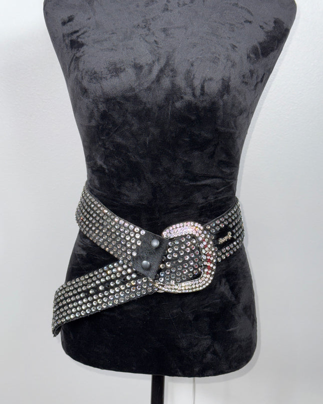 Vintage Kippy 7 row: Black hairhide/ clear / black - 44'T