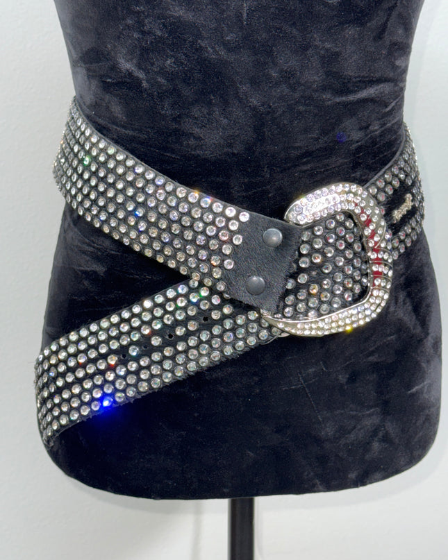 Vintage Kippy 7 row: Black hairhide/ clear / black - 44'T