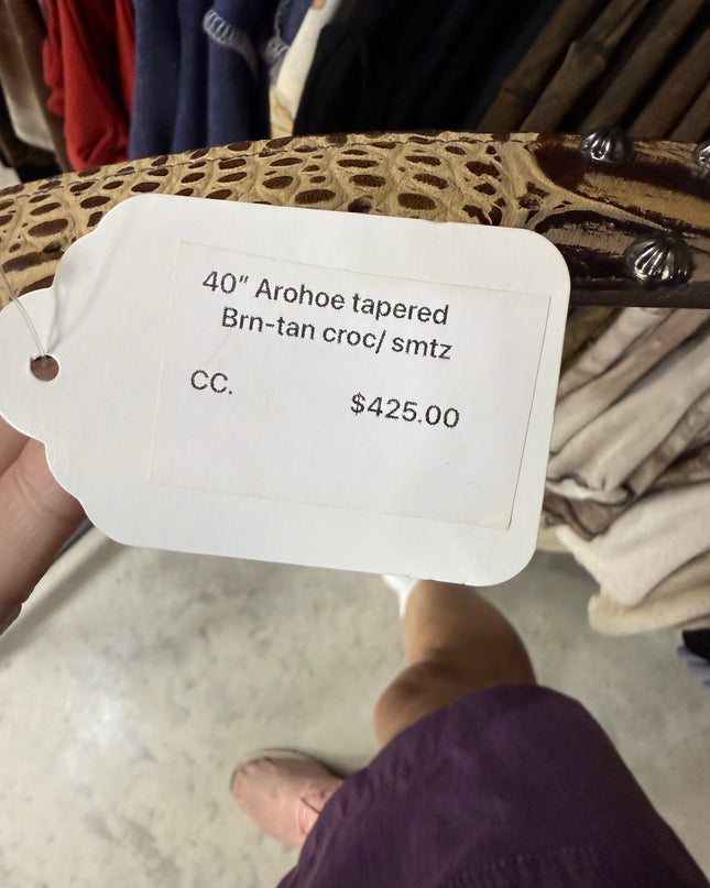 Arohoe tapered belt croc look, vintage, NWOT