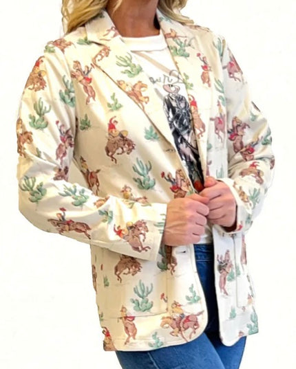 Rodeo Cactus Blazer Cream
