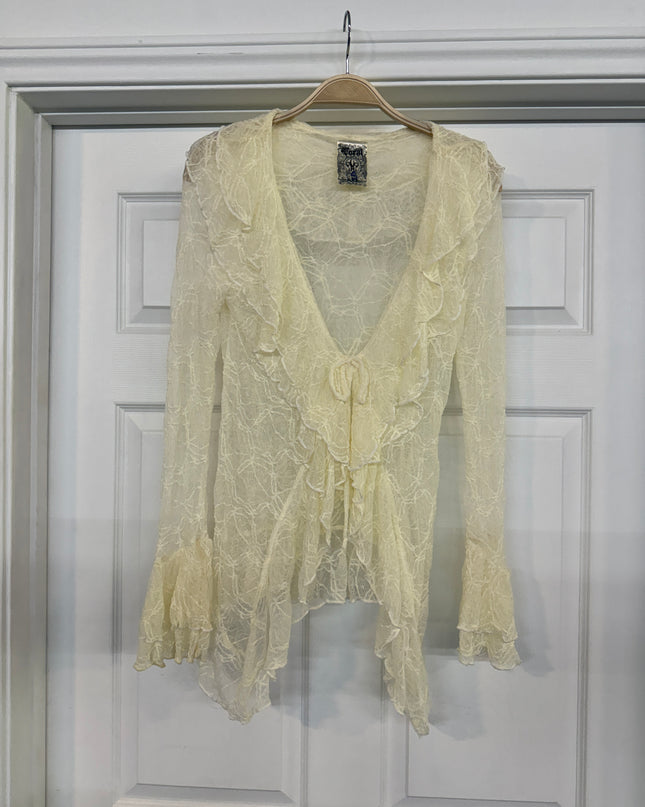 Voc Lace Cardigan cream