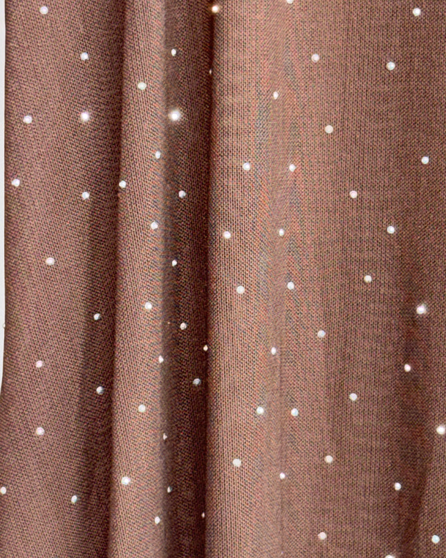OG Hot Fix Mesh with Crystals Brown