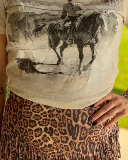 SK Leopard skirt and shorts in 1 style