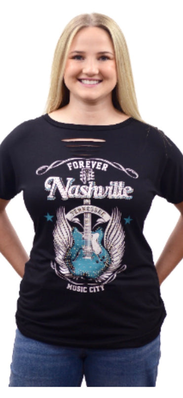 LW Nashville With Turquoise Guitar
