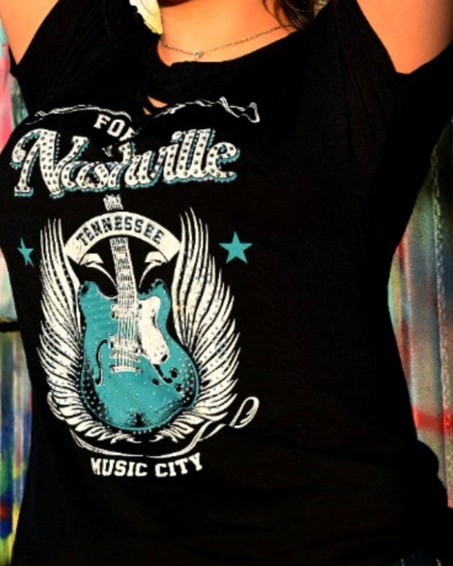 LW Nashville With Turquoise Guitar