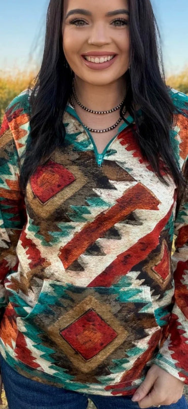 SK Pullover Aztec Sundown