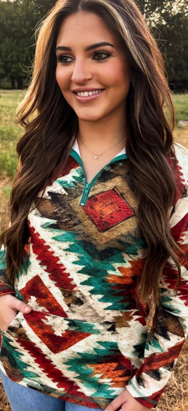 SK Pullover Aztec Sundown