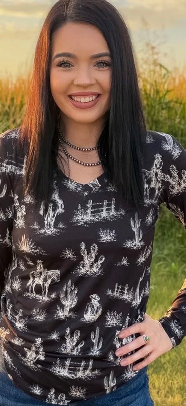 SK Western Nights Top
