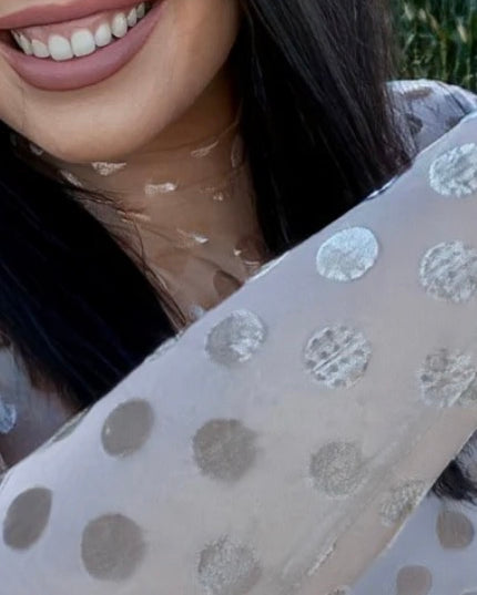 SK Mesh Velvet Dot Mocha