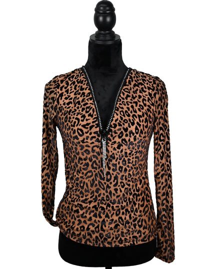 Brown Leopard Long Sleeve