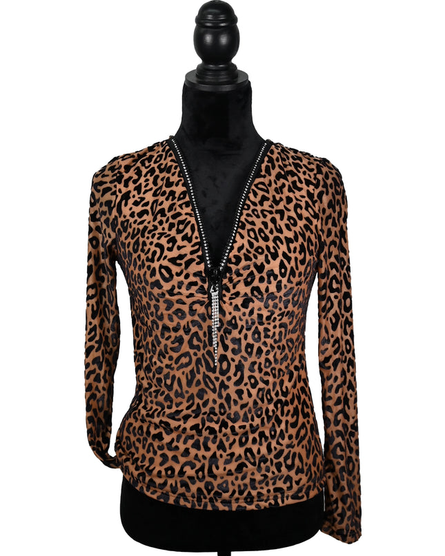 Brown Leopard Long Sleeve