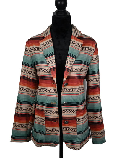 Horizontal Aztec Serape Jacket