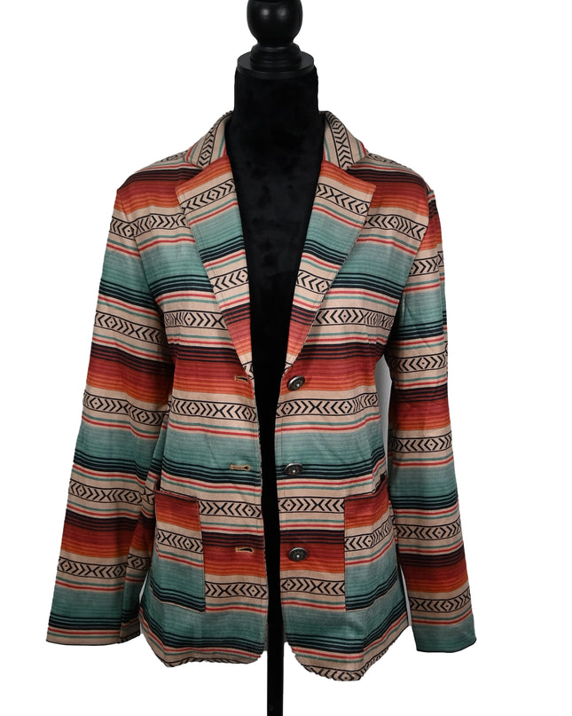 Horizontal Aztec Serape Jacket