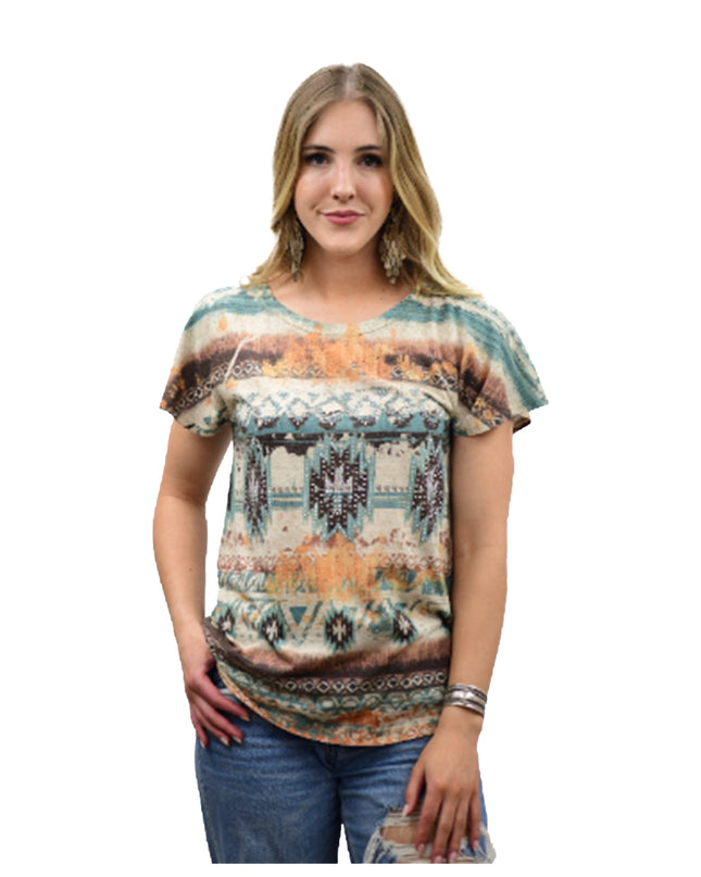 Aztec Green T Shirt