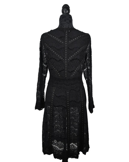 Black Lace and stud Cardigan