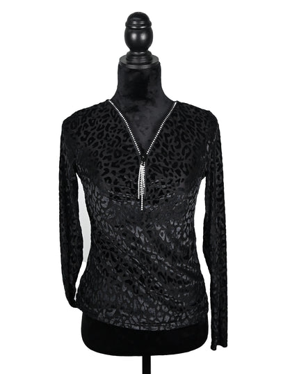 Black Cheetah Long Sleeve