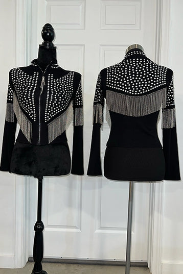 Silver Fringe Rodeo Jacket