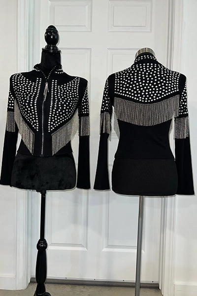 Silver Fringe Rodeo Jacket